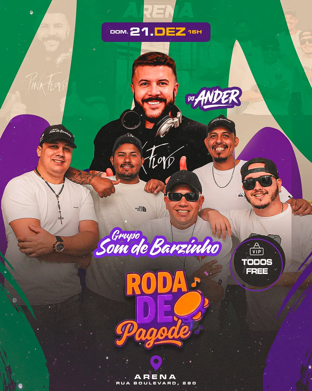 Roda de pagode — Arena